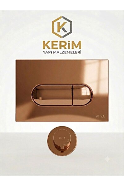 kerimyapı Vitra Rose Gömme Rezarvuar Butonu ve Rose Taharet Musluğu Komple Se...