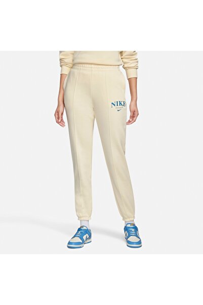 Nike Sportswear Essentials Collection Women's Cream Sweatpants Winter
