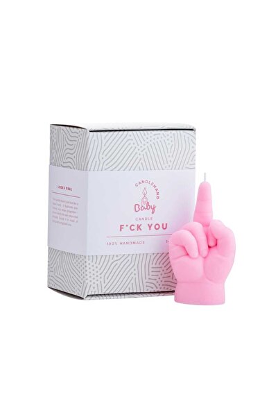 CANDLEHAND Lumânare decorativă Baby F*ck You, - roz