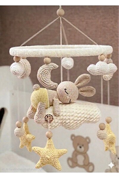 NEVAMATÖLYE 🌙 Tamamen El Emeği Amigurumi Bebek Dönencesi 🐰