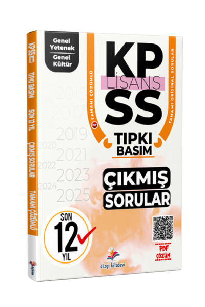 Dizgi Kitap 2026 KPSS Genel Yetenek Genel Kültür Son 12 Yıl PDF Çözümlü Tıpkı...