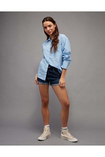 AMERICAN EAGLE AE Poplin Button-Up Shirt