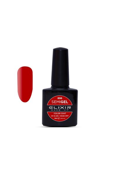 Elixir SEMI GEL (ΗΜΙΜΟΝΙΜΟ ΒΕΡΝΙΚΙ) - 896 (CHERRY) 8ML