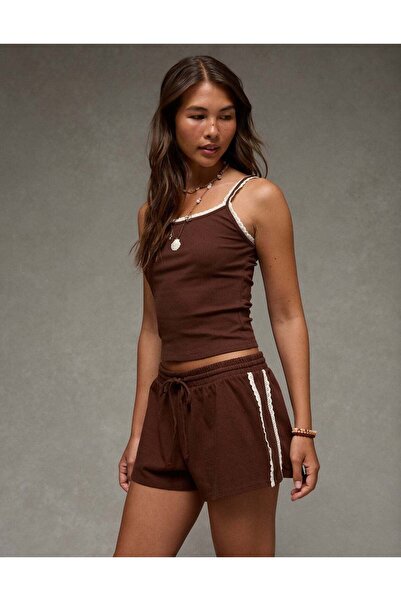 AMERICAN EAGLE AE High-Waisted Fleece Short