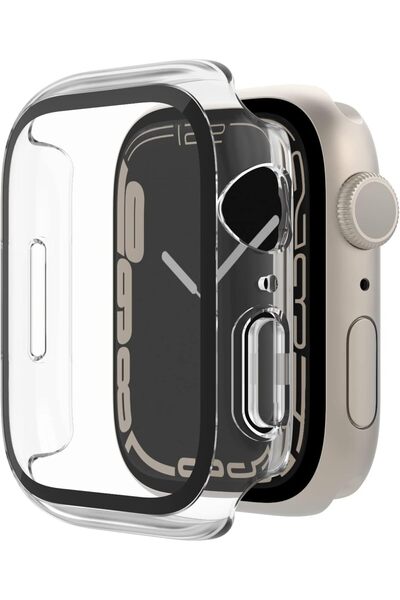 Belkin ScreenForce Apple Watch 44/45mm Series 8/7/SE/6/5/4 Bumper Case with T...