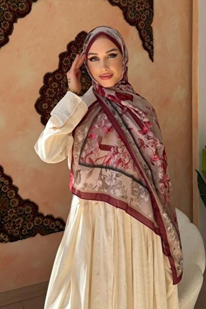 Şulemoda Giyim Botatik Dream Shawl Burgundy