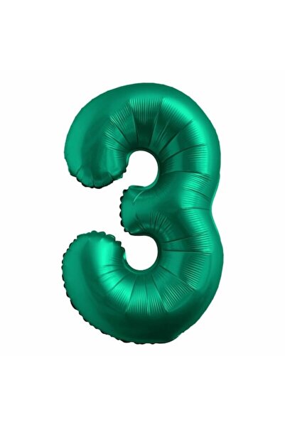 OEM Balon din folie număr, 102cm, Verde satinat