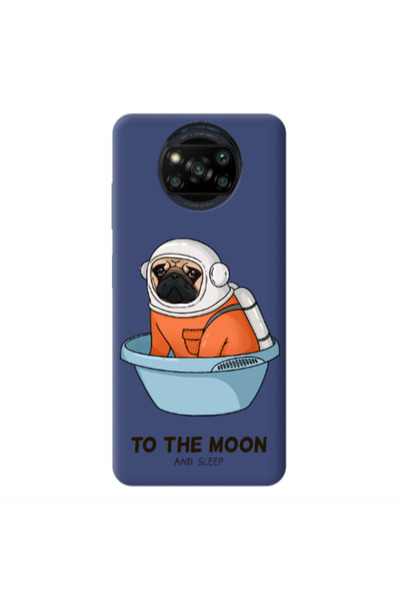 Other Xiaomi Poco X3 /X3 Pro To the moon Dark blue Colored Silicone TPU Θήκη