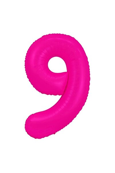OEM Balon număr din folie, 102cm, Roz neon