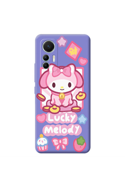 Other Xiaomi Mi 12 Lite Lucky Melody Purple Colored Silicone TPU Θήκη