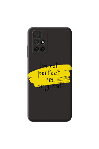 Other Xiaomi Redmi 10 2022 I m not perfect Black Colored Silicone TPU Θήκη