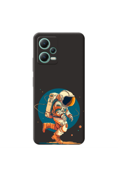Other Xiaomi Redmi Note 12 Pro 5G Run Space Black Colored Silicone TPU Θήκη