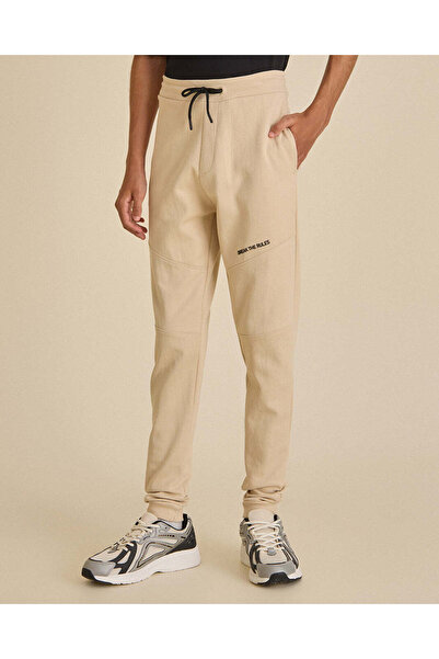 REDTAG Senior Boys Beige Active Track Pants