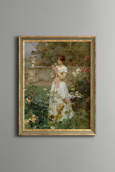 epiqart The Rose of Roses - Vintage Patterned Painting - Fine Model