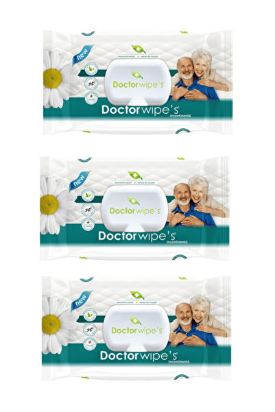 DOCTOR WIPES Servetele umede igienice pentru incontinenta, 72 bucati 3buc/set