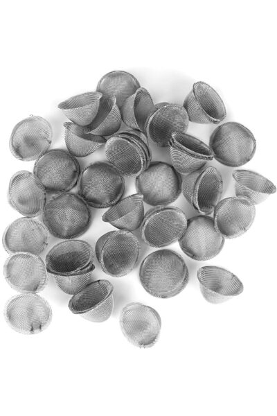 Arabest Pipe Accessories,50 Pcs Stainless Steel Pipe Screens,0.75 Inch Tapere...