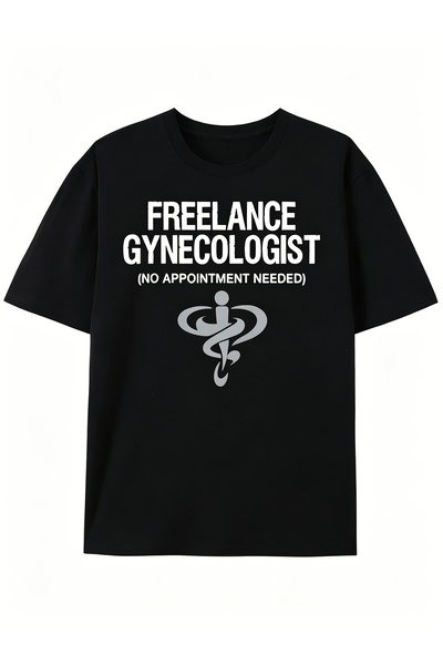 12 Teknoloji Men'S Pure T-Shirt with Fun Freelance Gynecologist Print, Summer...