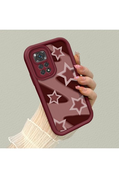 SLIMFELT Redmi Note 11/Note 11S Uyumlu Yüksek Kaliteli Yıldız Desenli Silikon...