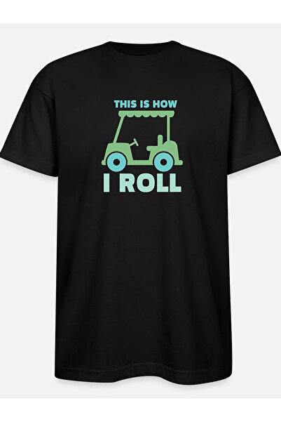 BASEPULSE تي شيرت رجالي بطبعة "This Is How I Roll" على شكل عربة |   قميص بأكم...