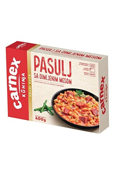 carnex Fasole cu ciolan afumat 400g, mancare gata preparată, gata de consum