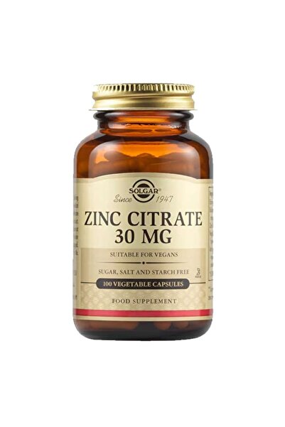 Solgar Zinc Citrate 30mg, 100veg.caps