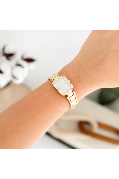 Boise Atelier Maurel Gold-Red Watch |   Clock