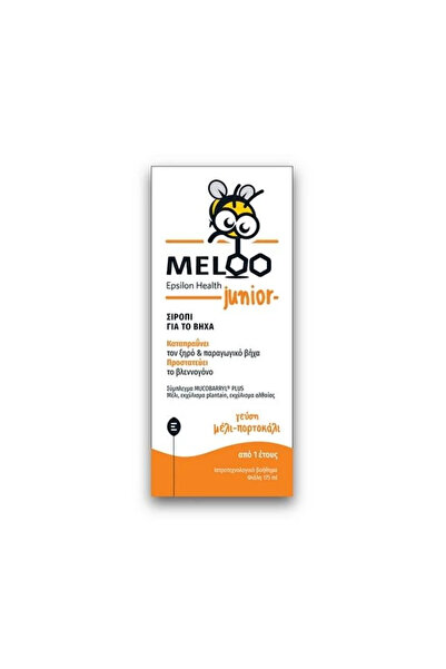 Epsilon Health MELOO Junior Φυτικό Σιρόπι για Ξηρό &amp; Παραγωγικό Βήχα 175ml
