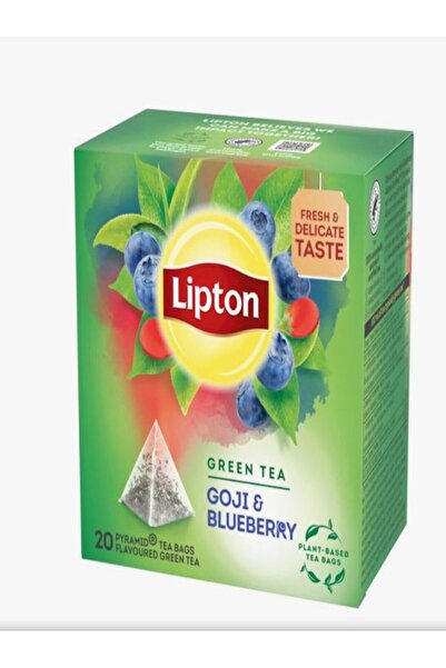 Lipton Ceai Verde Goji si Afine, 20 pliculete piramidale