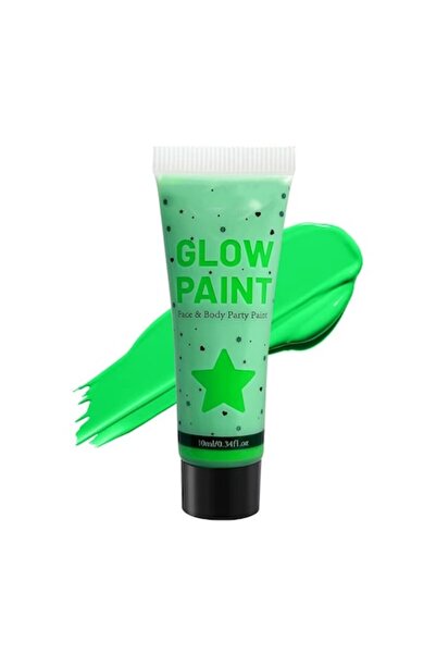 SELA Vopsea neon pentru față și corp 10ml Vopsea luminescentă Verde 07