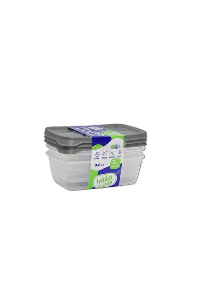 Hobby Hobby Food Container 3 Pieces 1.2 Liter