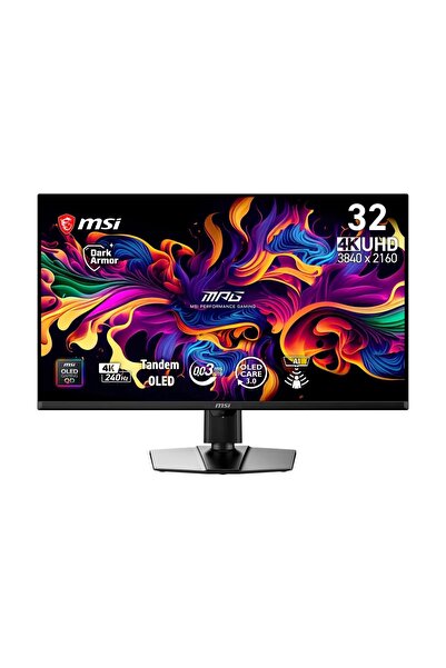 MSI 31.5 MPG 322UR QD-OLED X24 3840X2160 (UHD) 16:9 FLAT QD-OLED 240HZ 0.03MS...
