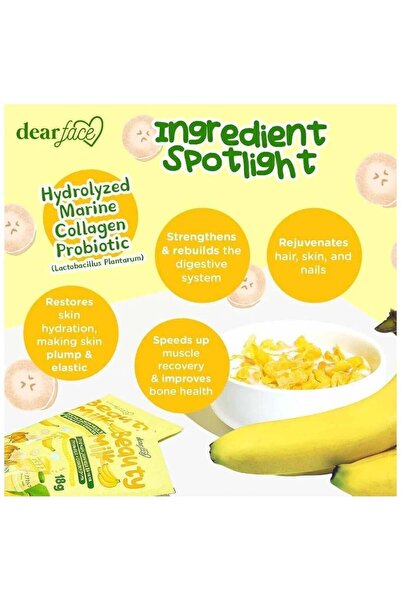 Top Choice Dear Face Beauty Milk Banana Drink for Skin Care