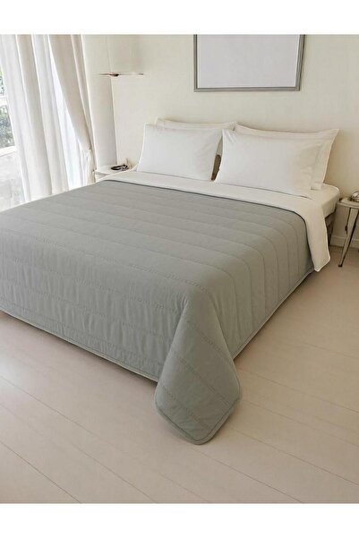 Linea Home ΚΟΥΒΕΡΛΙ ΜΟΝΟΧΡΩΜΟ ΔΙΠΛΗΣ ΟΨΗΣ RIVE ΓΚΡΙ 160X220 LH2015282-1