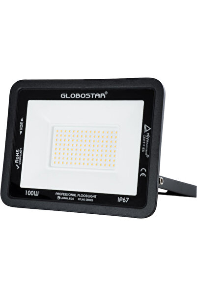 Other GloboStar Atlas Αδιάβροχος Προβολέας LED 100W Θερμό Λευκό 2700K IP67 Κω...