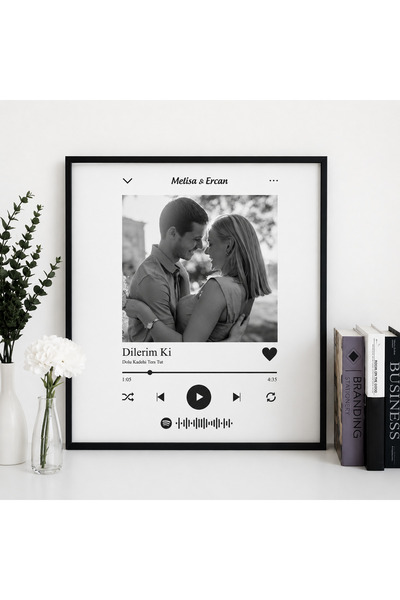 Kişiye Özel Spotify Anı Çerçevesi (20x20cm)