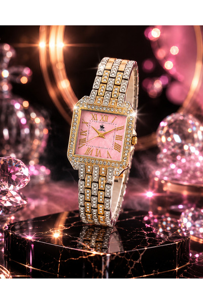 G Sport POLO Zetro Vintage Stone Roman Numeral Women's Wristwatch