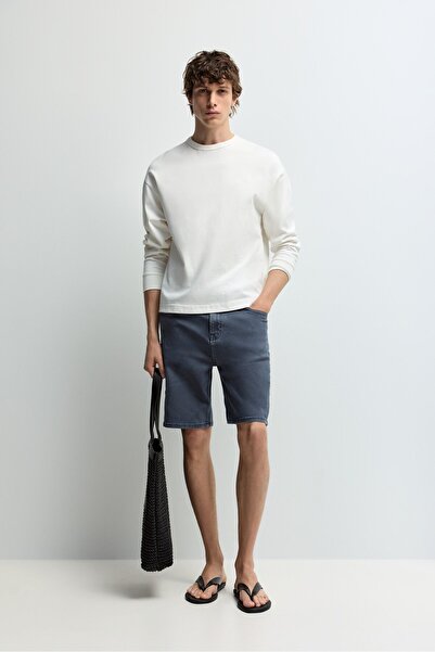 LEFTIES Slim fit denim bermuda