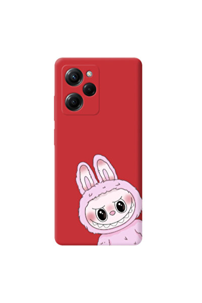 Other Xiaomi Poco X5 Pro Labubu 6 Red Colored Silicone TPU Θήκη