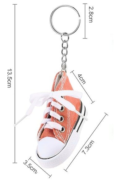 KDOT Chucks Style Mini Sneakers Keychain and Bag Ornament Retro Sneaker
