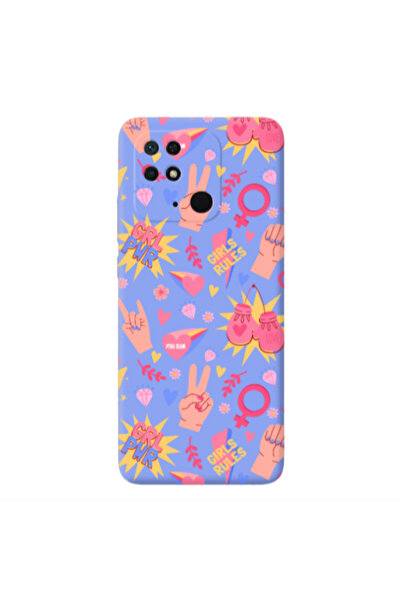 Other Xiaomi Redmi 10C Grl Pwr 2 Light Purple Colored Silicone TPU Θήκη