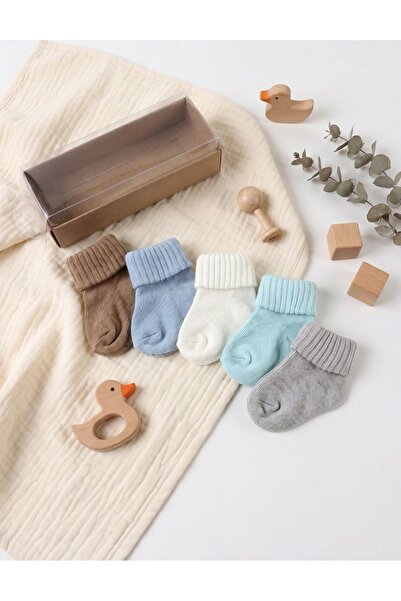 MiniKids Set 5 perechi sosete Simply, multicolors