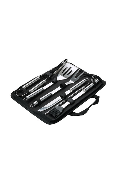 Paşabahçe Barbecue Set 9 Pieces Silver, Stylish Tableware Set