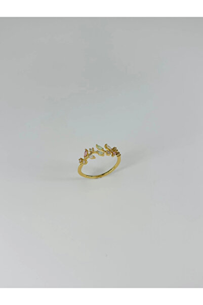 Inure Jewelry خاتم مجوهرات نحاسي قابل للتعديل مرصع بحجر الزركون - Yz0191-1