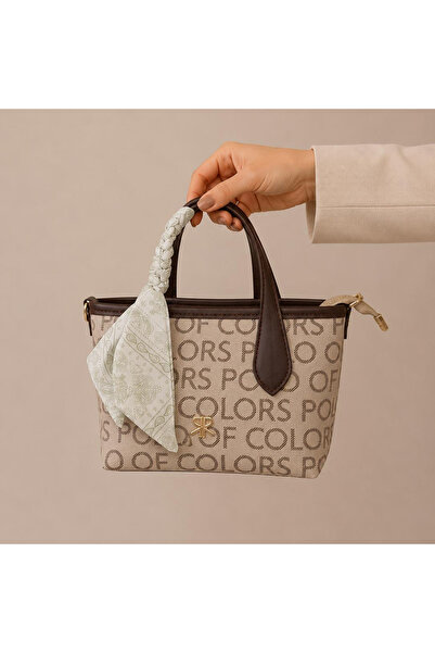 Polo Of Colors Women's Leather Look Medium Size Hand and Shoulder Bag