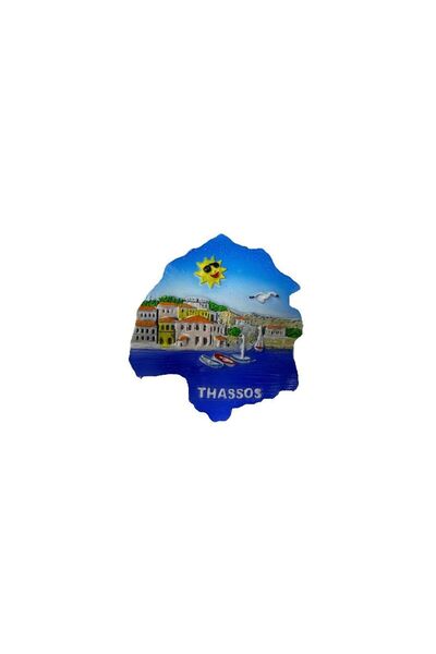 Tradesor Tουριστικό μαγνητάκι Souvenir - Σετ 12pcs - Resin Magnet - Thassos -...