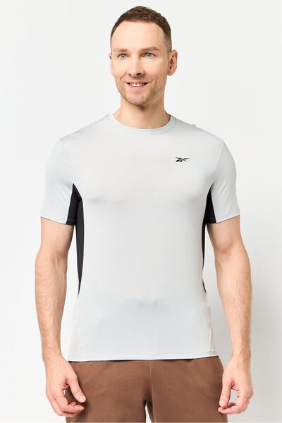 Reebok Men Sportswear Fit Short Sleeve Training T-Shirt, Grey