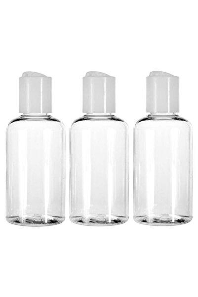 OEM Set Sticle transparente de călătorie 80ml - 3buc, pentru bagaj de mână, c...