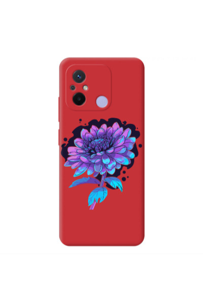 Other Xiaomi Redmi 12C Witch flower Red Colored Silicone TPU Θήκη