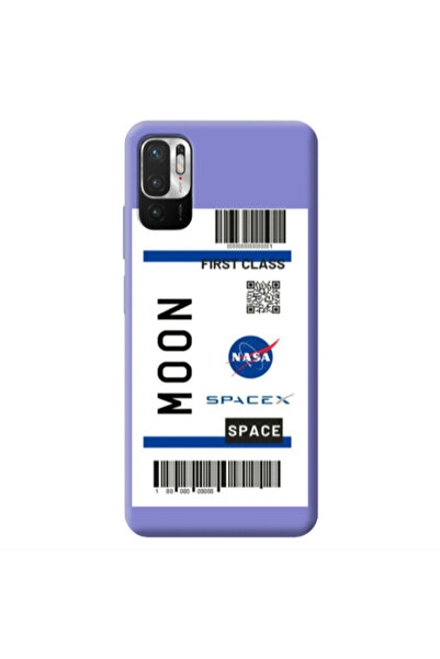 Other Xiaomi Redmi Note 10 Pro 5G Moon spacex Purple Colored Silicone TPU Θήκη