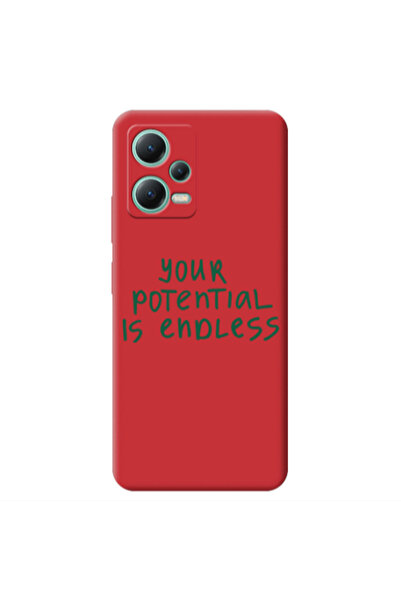 Other Xiaomi Redmi Note 12 Pro 5G Your potential is endless Red Colored Silic...